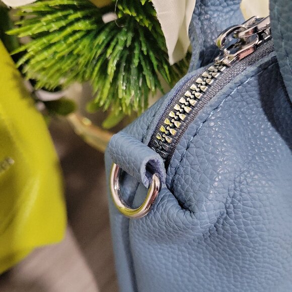 Blue Trendy Stylish Shirt-Inspired Handbag or Shoulder Bag w/Adjustable strap - Picture 6 of 10